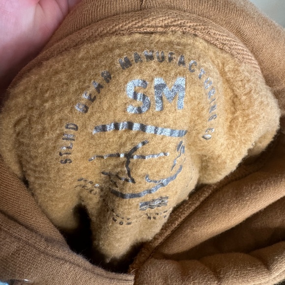 STLHD MEN'S YUBA RIVER SADDLE BROWN PREMIUM HOODIE SMALL - Picture 6 of 8